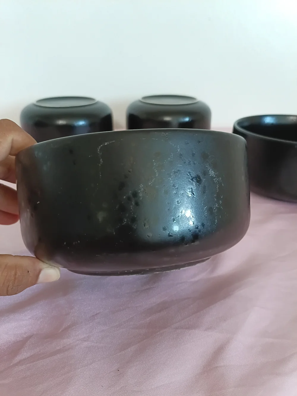 Project 62 Ravenna Matte Speckled Black Dinnerware Set Of 11pc.